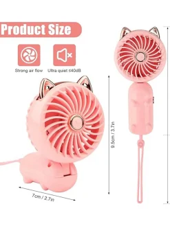 Mulin Ventilatore pieghevole - rosa