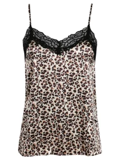Multi Sexi Top maculato con pizzo