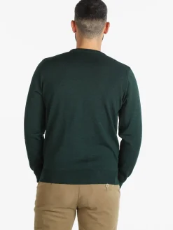 Mv Pullover da uomo misto lana girocollo