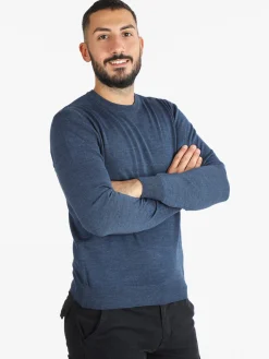 Mv Pullover da uomo misto lana girocollo