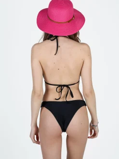 Mya Swimwear Bikini donna con paillettes e brasiliana super sgambata