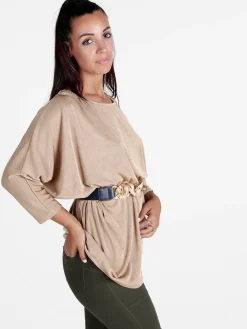 My Style Blusa donna con maniche corte a pipistrello