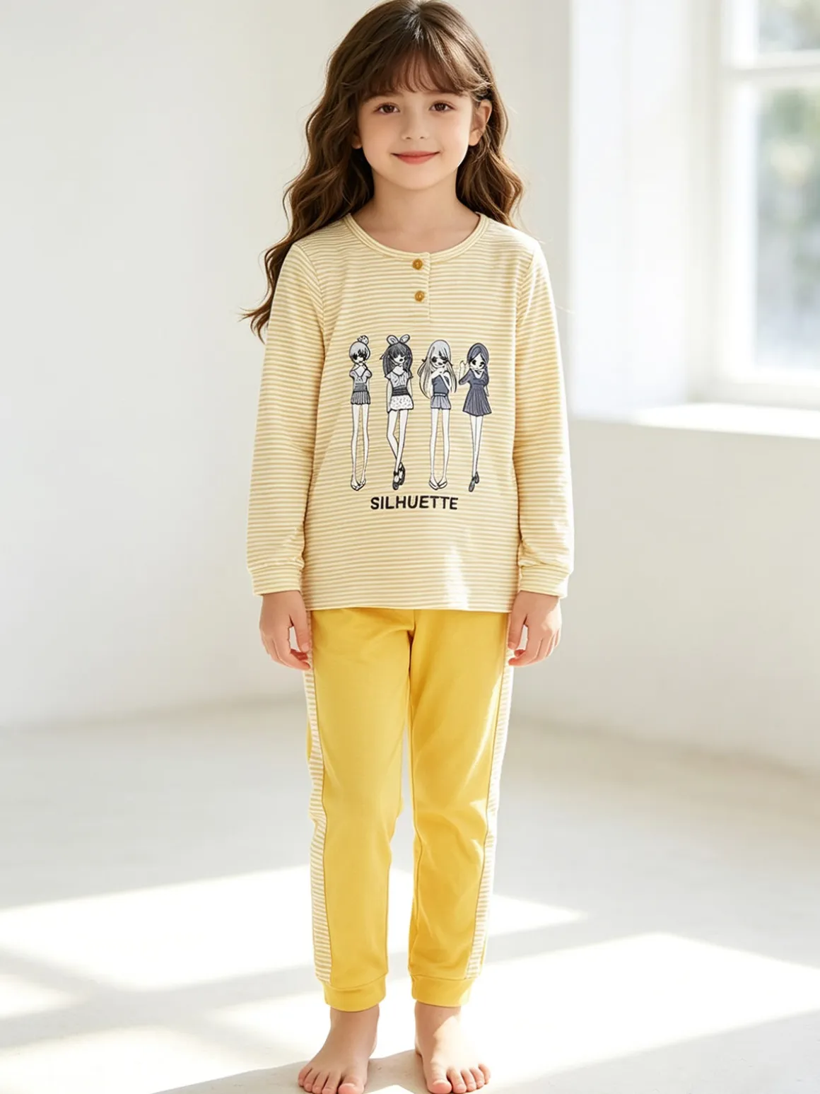 Nacshua Amma Pigiama lungo bambina in cotone