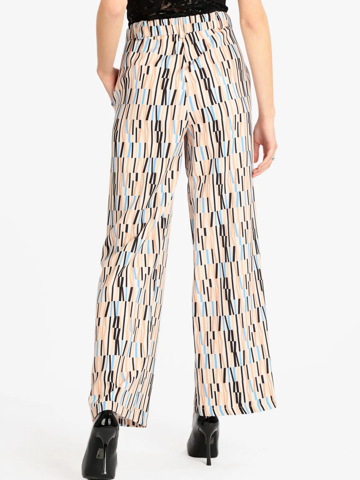 Naiife Pantaloni eleganti con stampa donna
