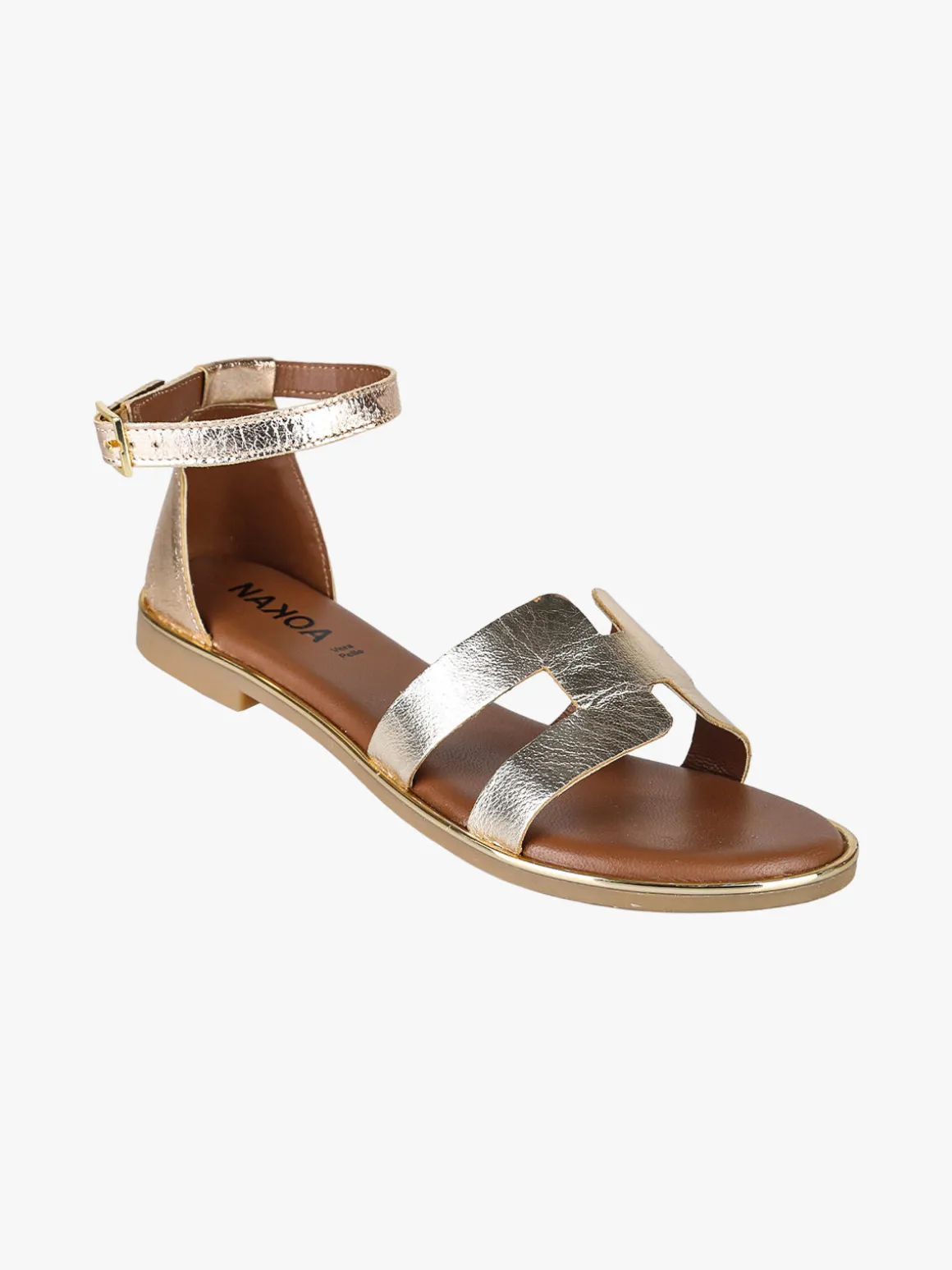 Nakoa Sandali bassi in pelle da donna con tallone chiuso