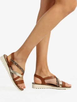 Nakoa Sandali in pelle intrecciati donna