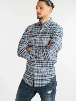 Napapijri Camicia a quadri da uomo in cotone