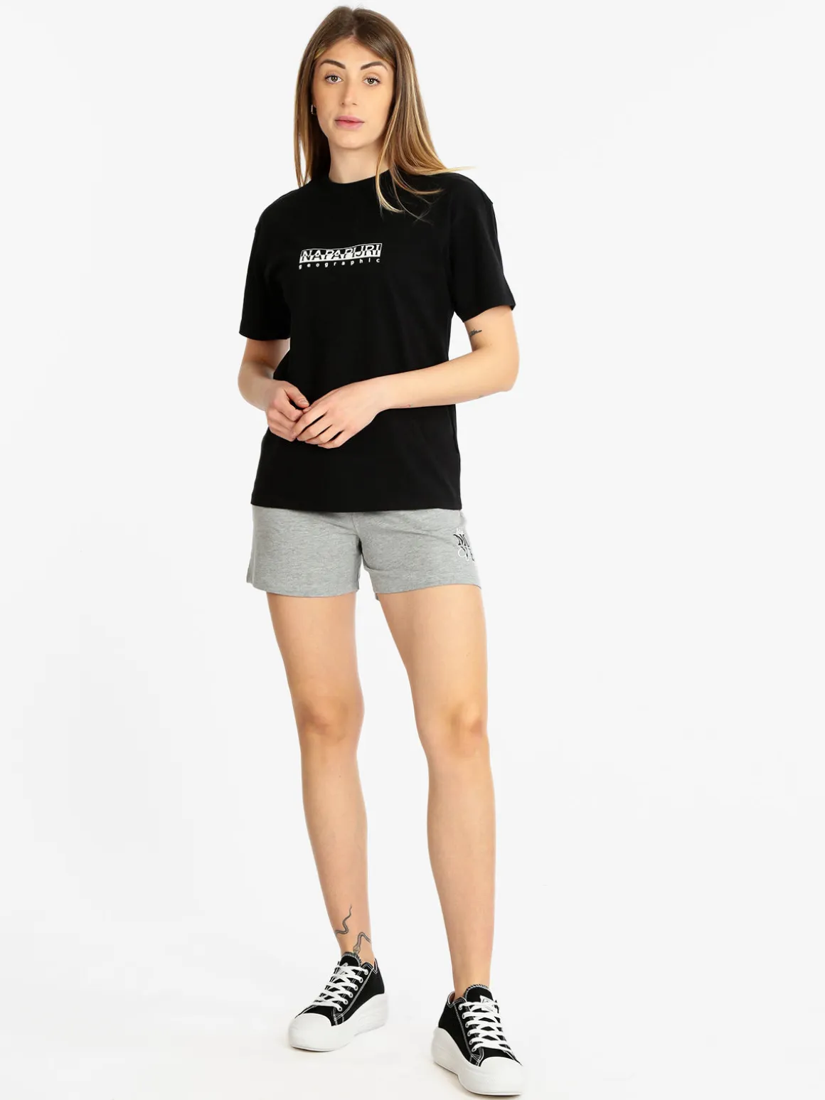 Napapijri S BOX W SS T-shirt donna manica corta con scritta