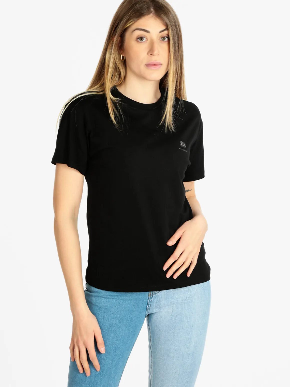 Napapijri S NINA T-shirt donna manica corta con logo