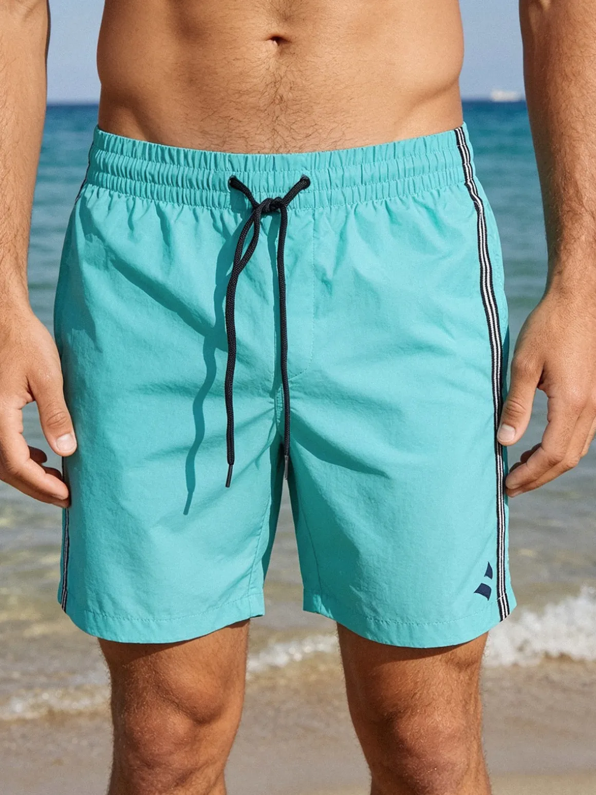 Navigare Boxer da mare uomo con strisce laterali