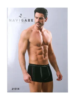 Navigare Boxer da uomo in cotone - nero