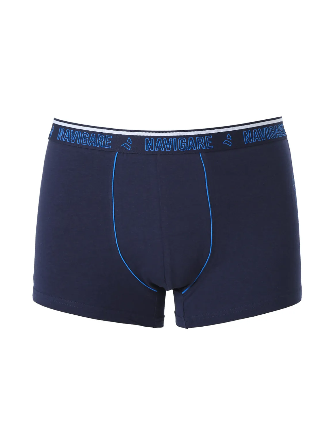 Navigare Boxer da uomo in cotone elasticizzato - blu