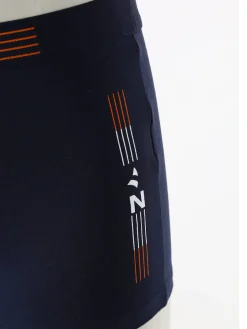 Navigare Boxer da uomo in cotone elasticizzato - blu scuro