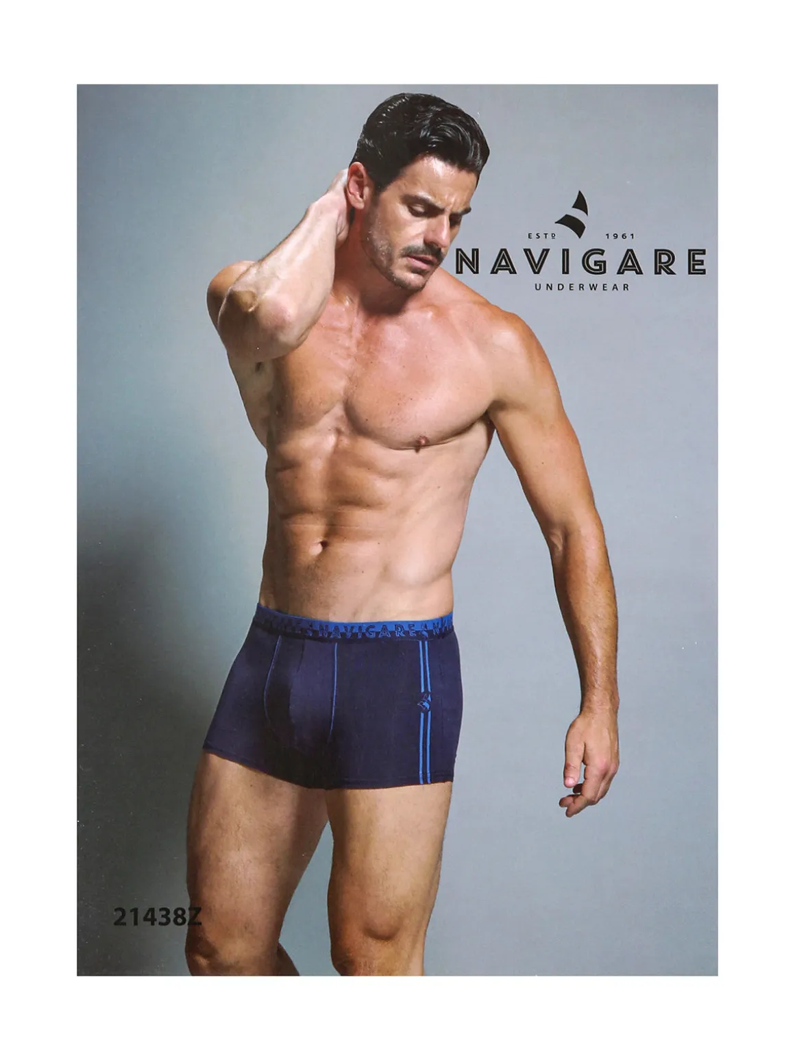 Navigare Boxer uomo - blu scuro