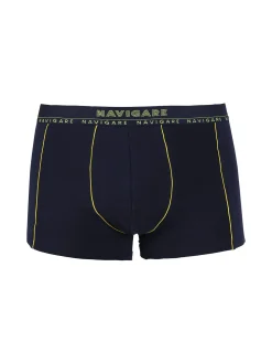 Navigare Boxer uomo in cotone elastico - giallo