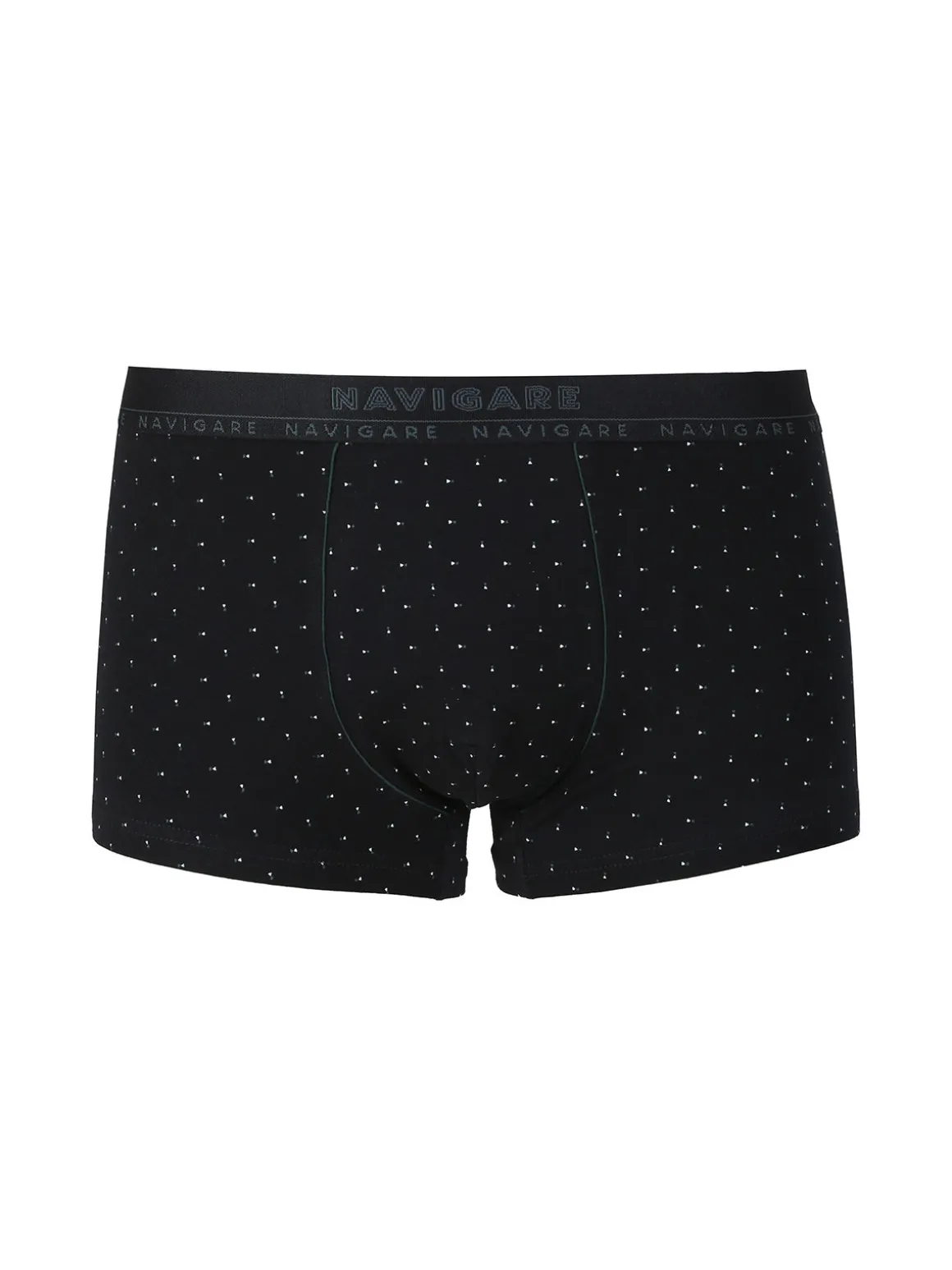 Navigare Boxer uomo in cotone con stampe - nero