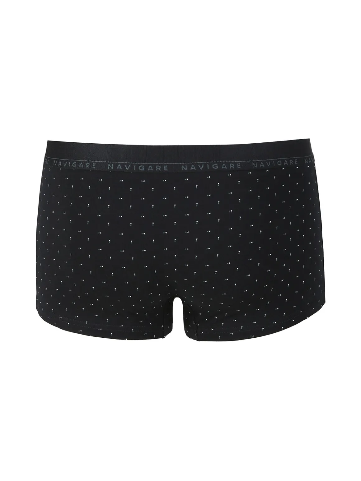 Navigare Boxer uomo in cotone con stampe - nero