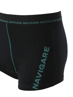 Navigare Boxer uomo in cotone - nero