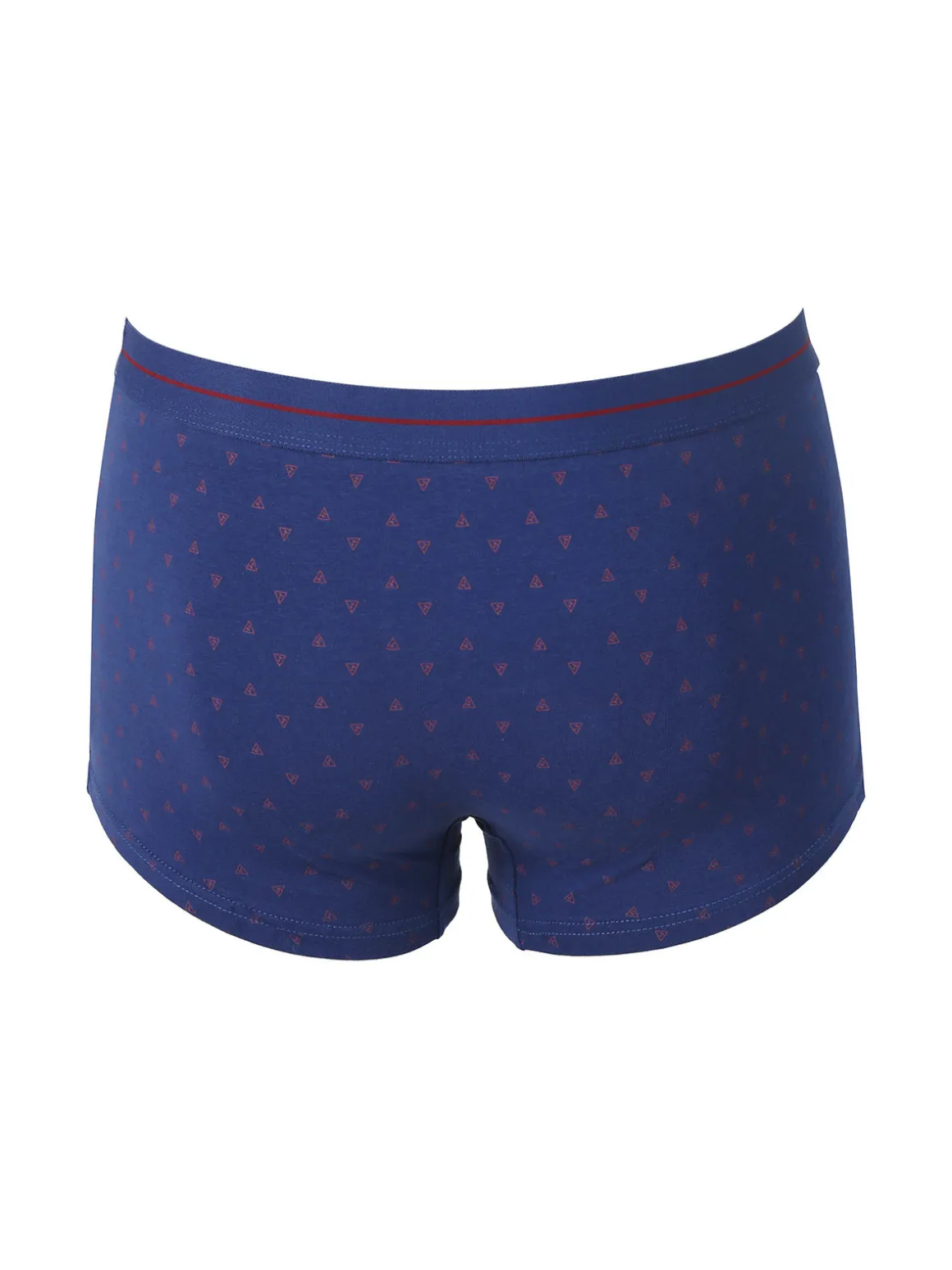 Navigare Boxer uomo in cotone con stampe - blu