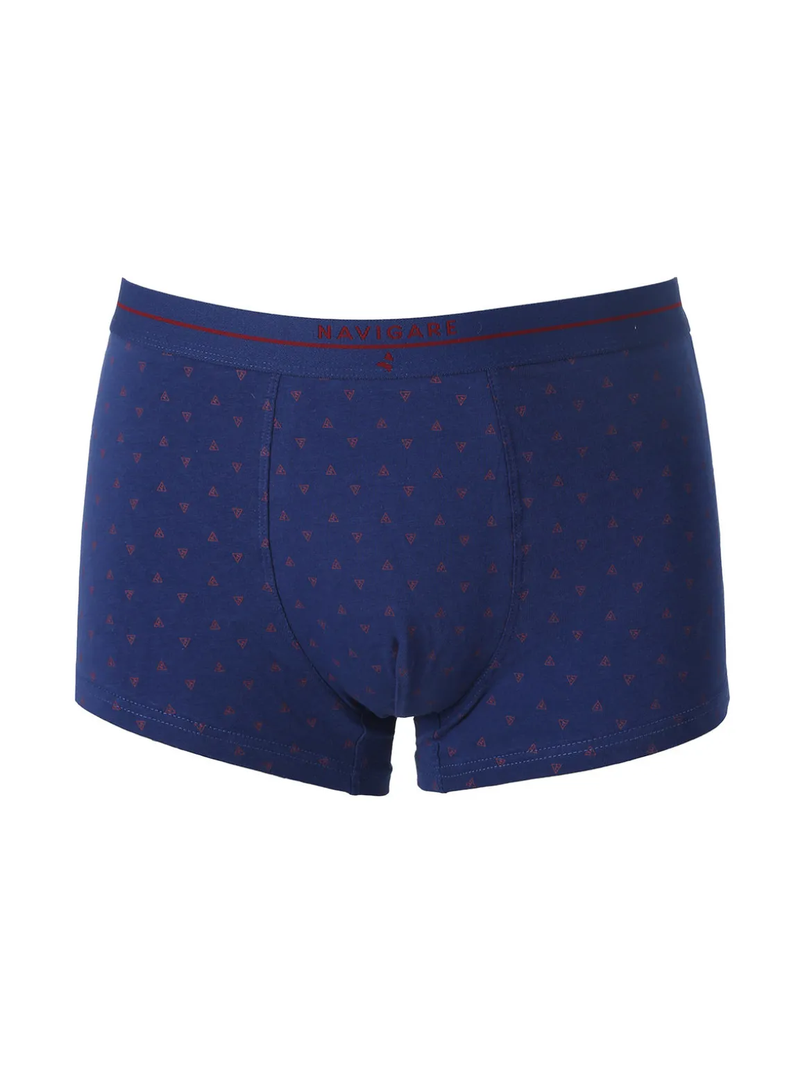 Navigare Boxer uomo in cotone con stampe - blu