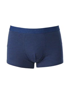 Navigare Boxer uomo rigato in cotone - blu