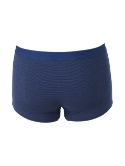 Navigare Boxer uomo rigato in cotone - blu