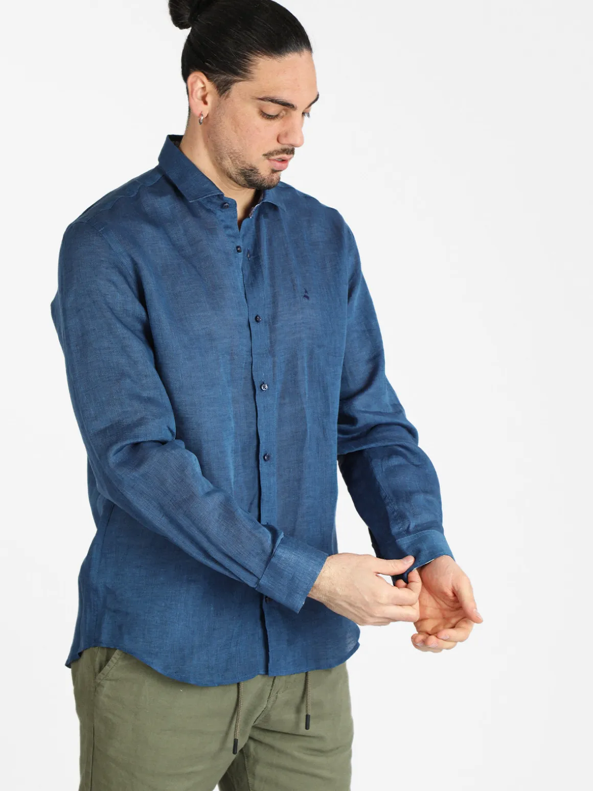 Navigare Camicia uomo in lino