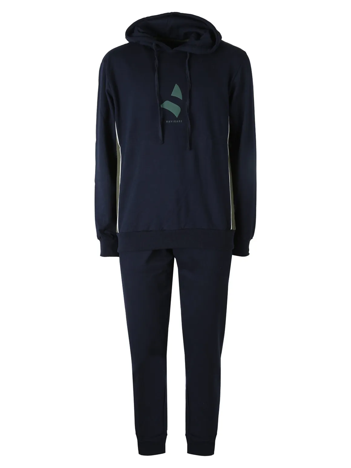 Navigare Completo tuta da uomo 2 pezzi con cappuccio - blu