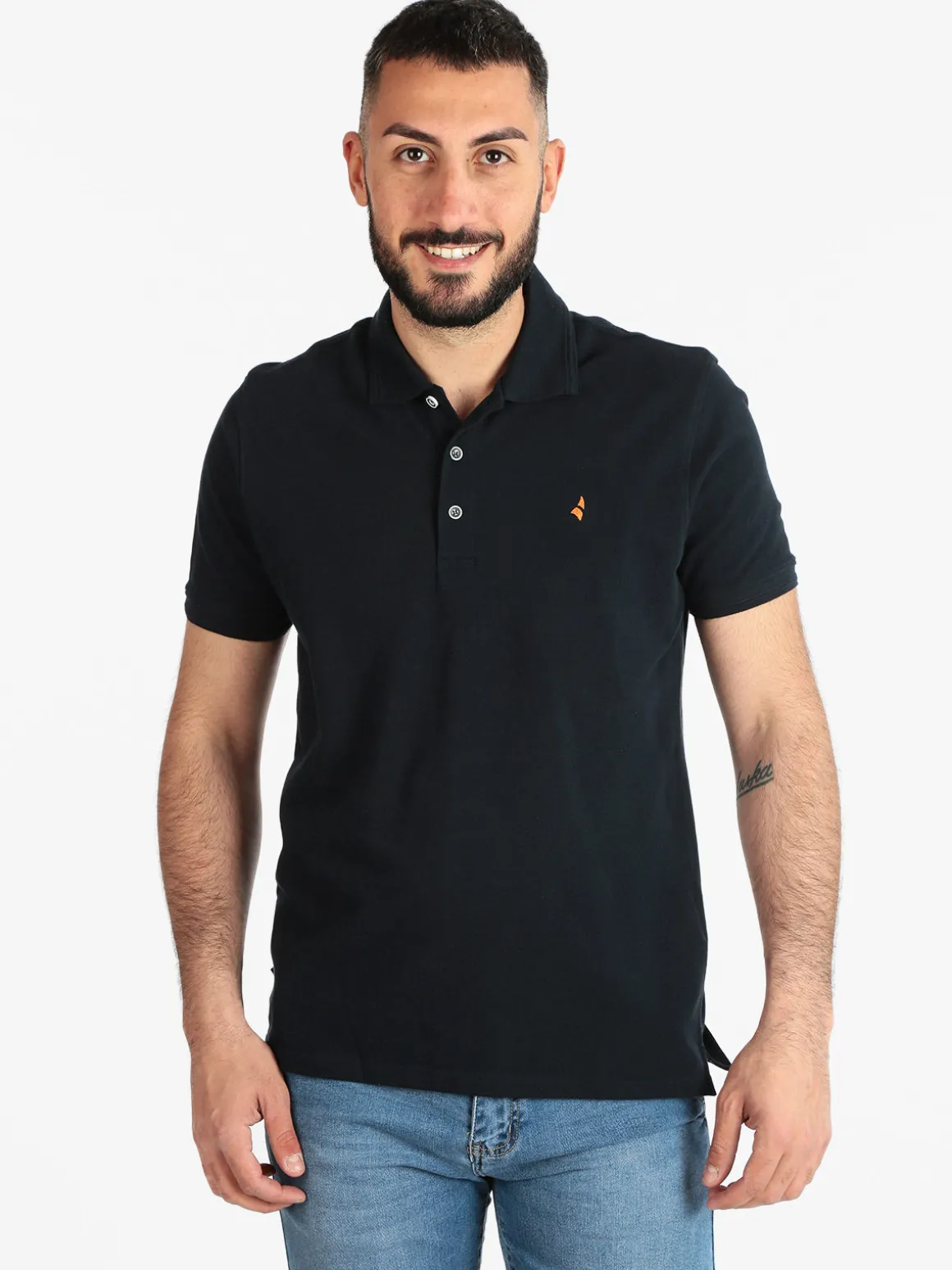 Navigare Polo da uomo manica corta con logo