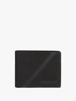 Navigare Portafoglio da uomo in pelle suede - nero