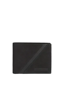 Navigare Portafoglio da uomo in pelle suede - nero