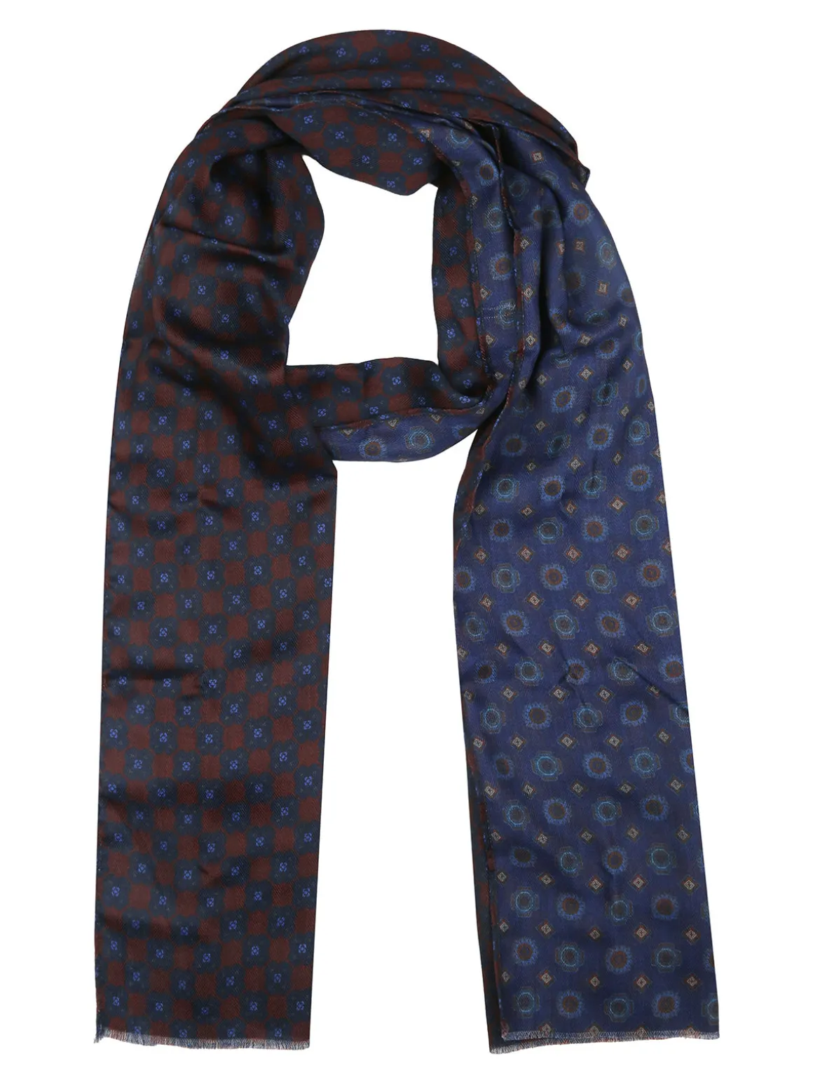 Navigare Sciarpa leggera da uomo con stampe - bordeaux