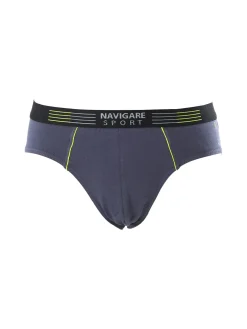 Navigare Slip da uomo in cotone elasticizzato - antracite