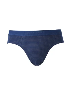Navigare Slip da uomo rigati in cotone bielastico - blu