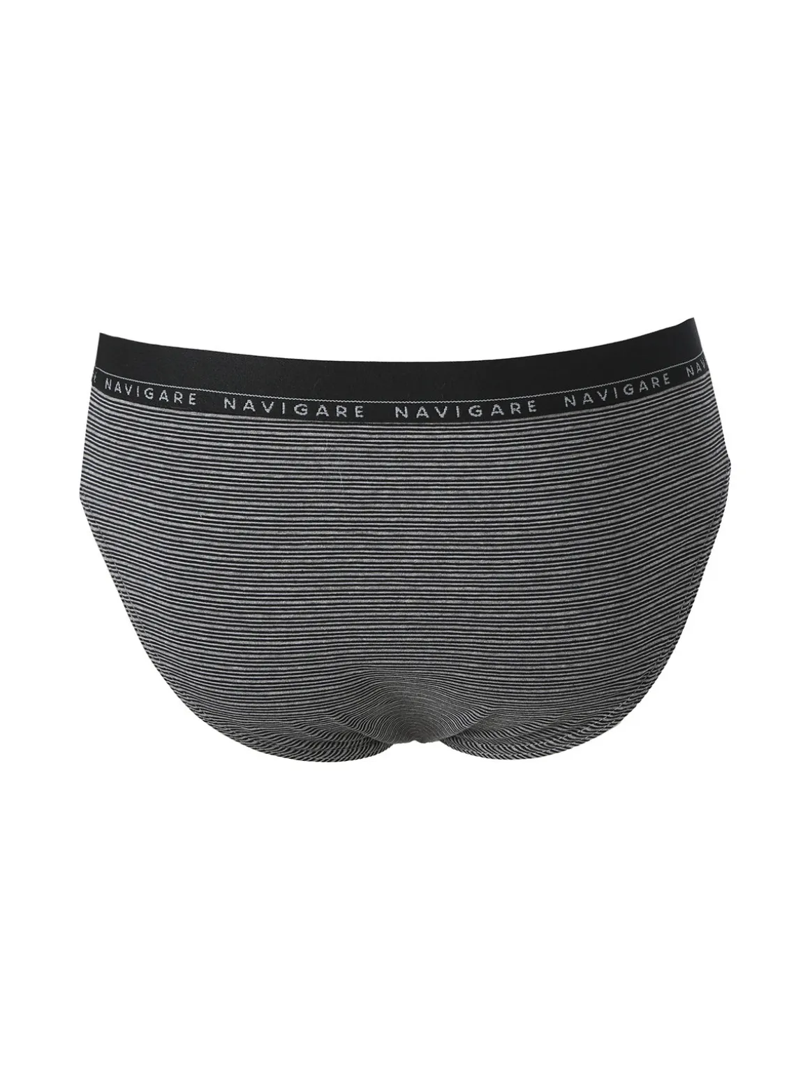 Navigare Slip da uomo rigati in cotone bielastico - nero