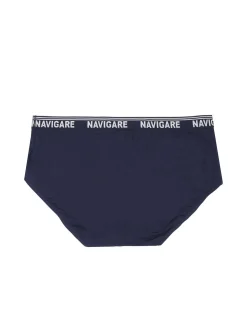Navigare Slip da uomo taglie grandi in cotone bielastico - blu scuro