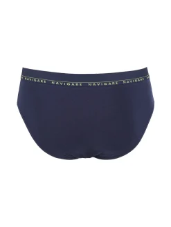 Navigare Slip uomo in cotone elastico - giallo