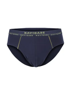 Navigare Slip uomo in cotone elastico - giallo