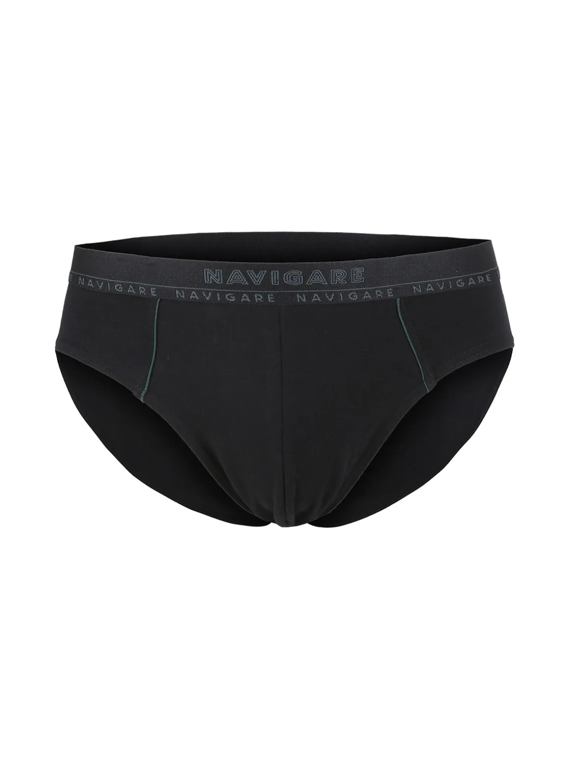 Navigare Slip uomo in cotone elastico - nero