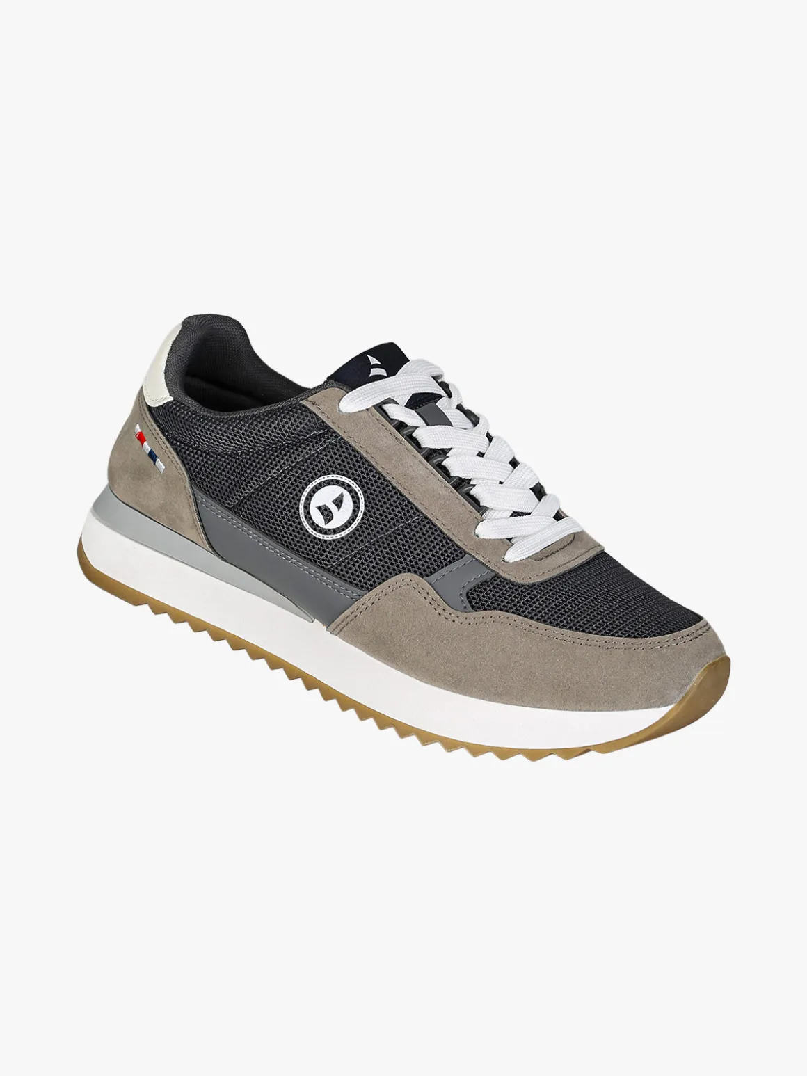 Navigare Sneakers casual da uomo con platform - grigio