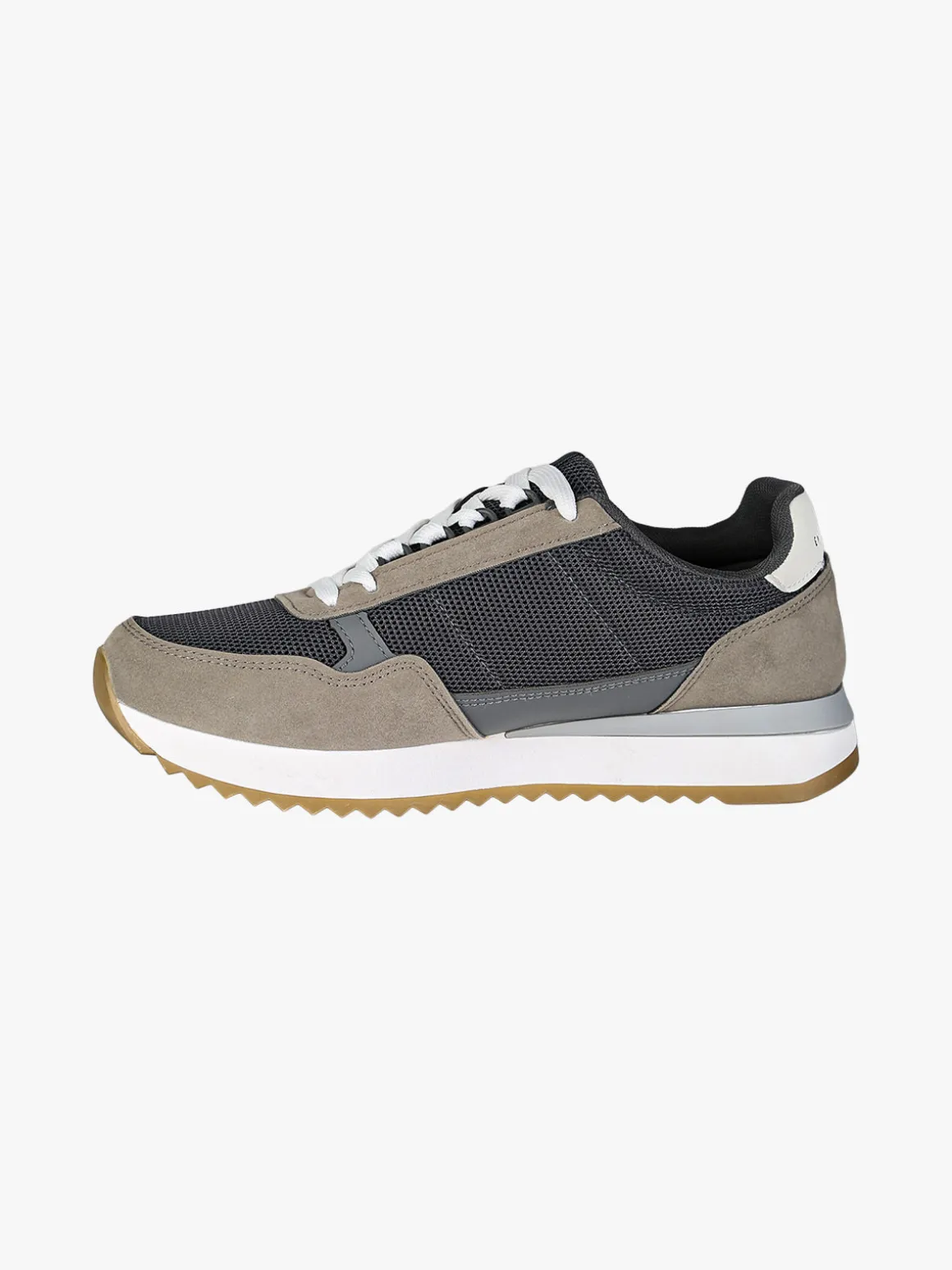 Navigare Sneakers casual da uomo con platform - grigio