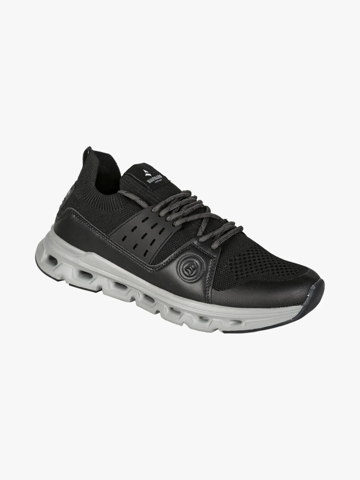 Navigare Sneakers sportive da uomo in maglia - nero