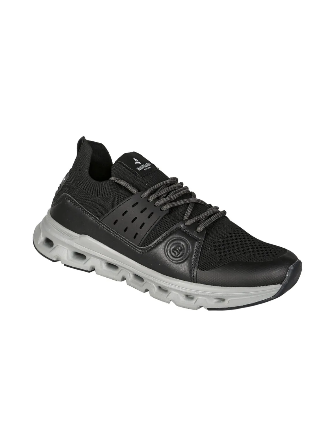 Navigare Sneakers sportive da uomo in maglia - nero