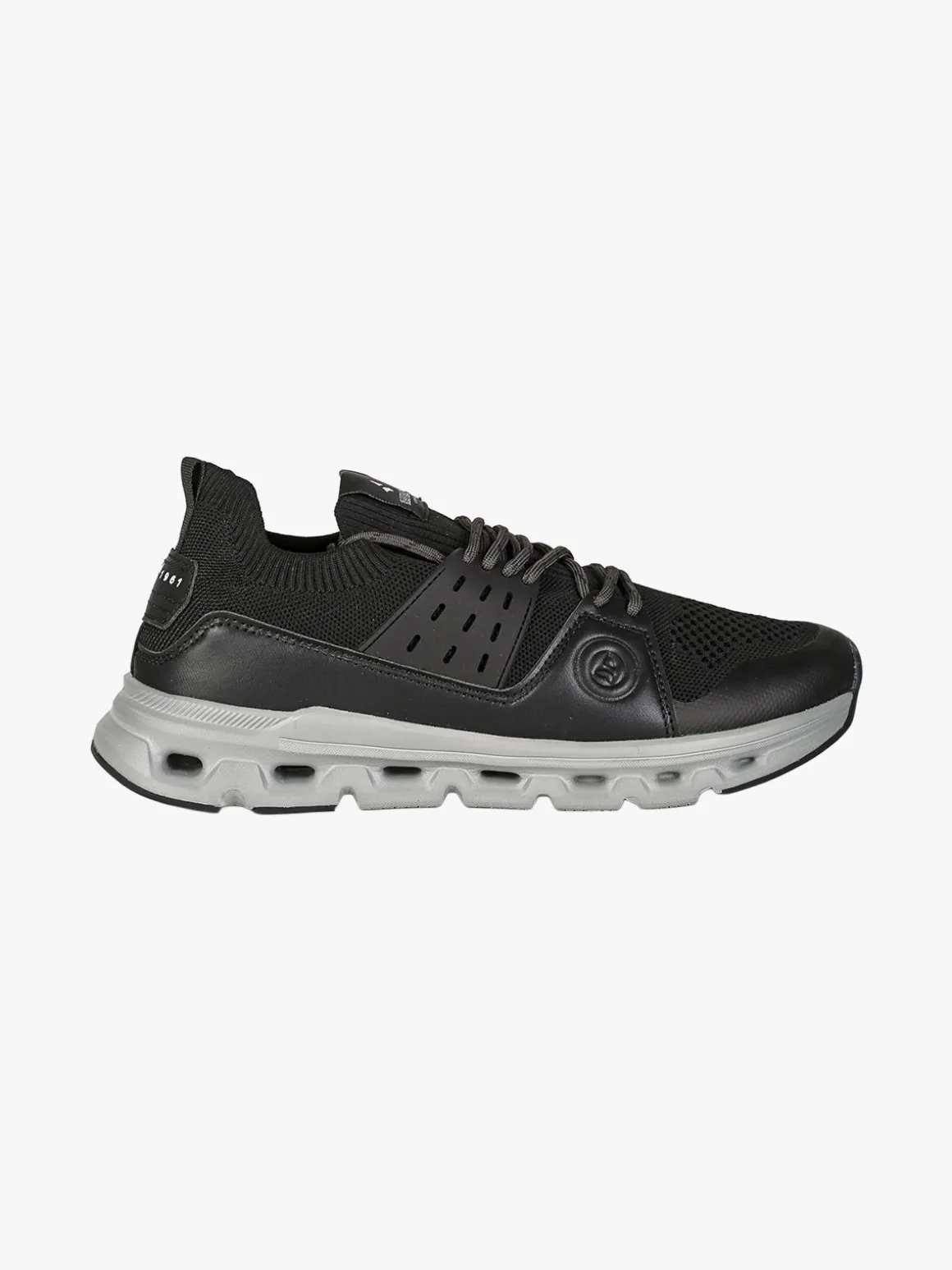 Navigare Sneakers sportive da uomo in maglia - nero