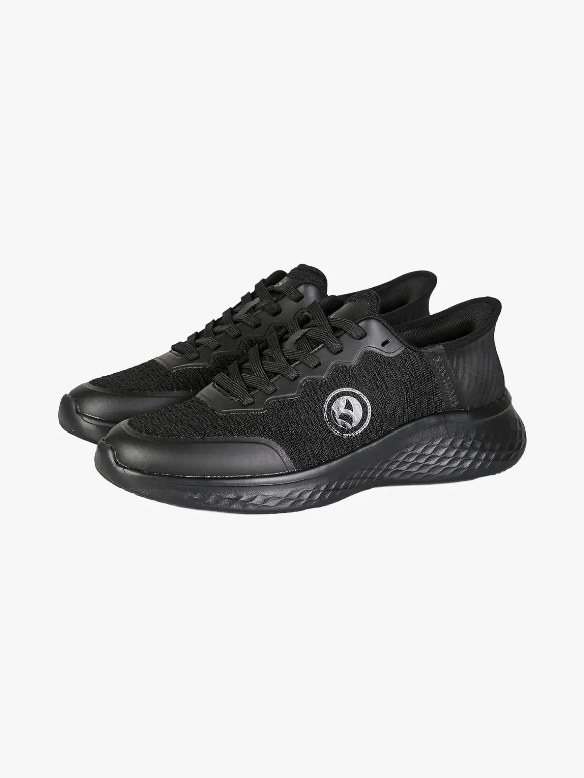 Navigare Sneakers sportive da uomo leggere con lacci - nero