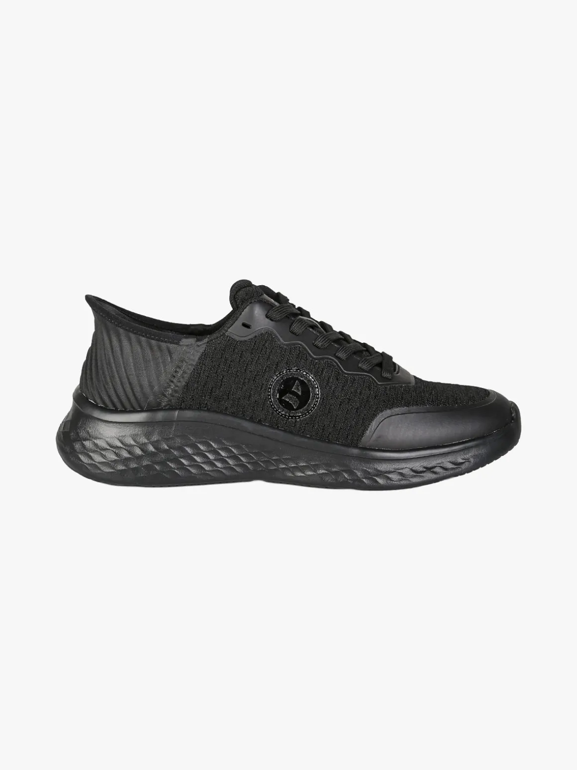 Navigare Sneakers sportive da uomo leggere con lacci - nero