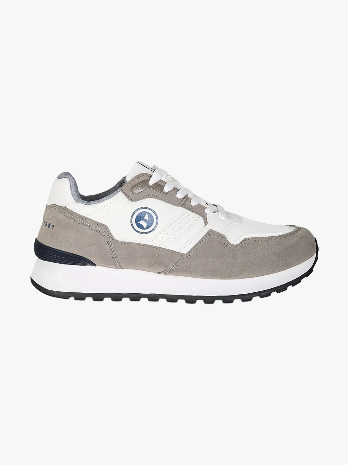 Navigare Sneakers stringate da uomo con platform - grigio