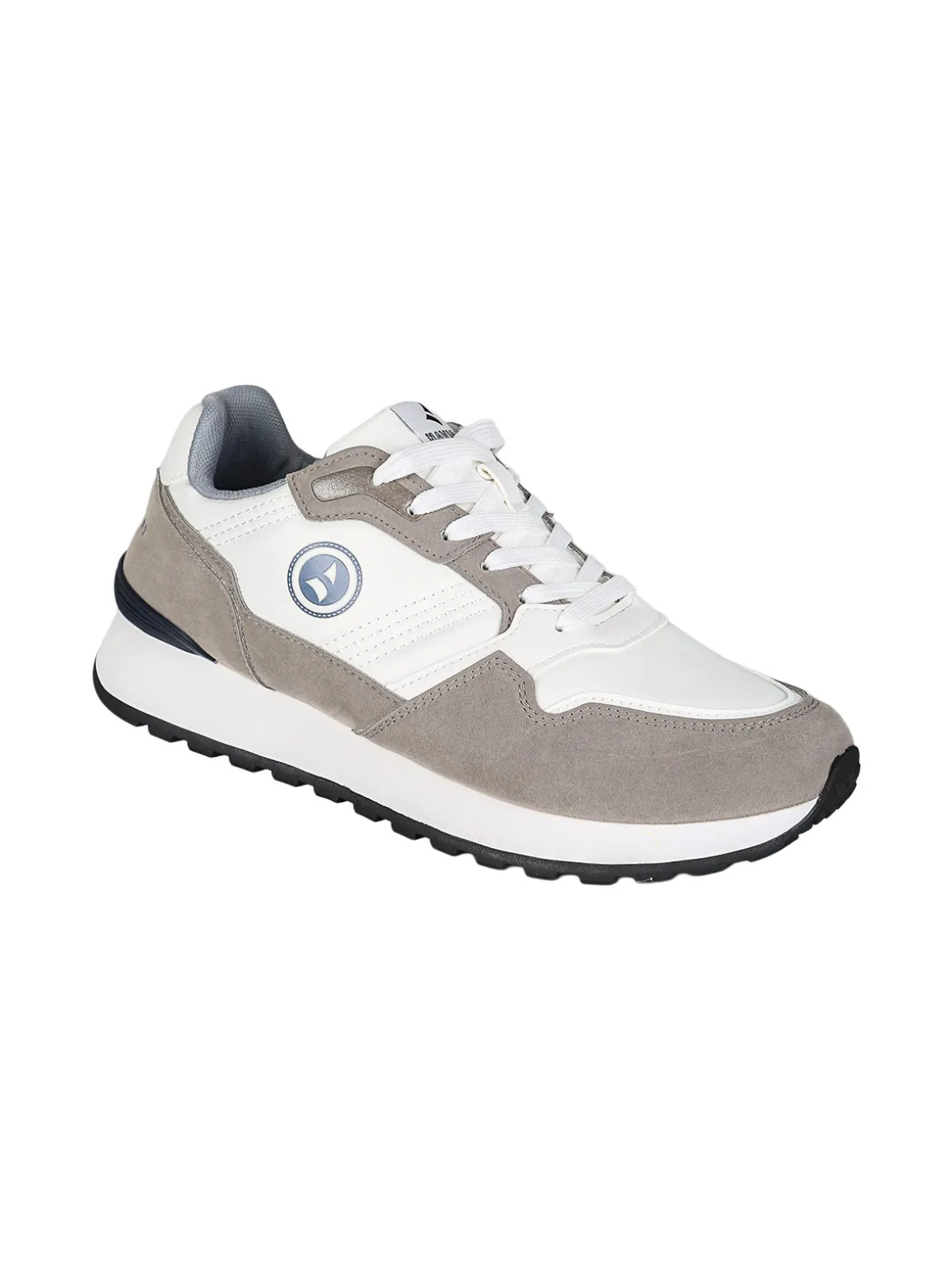 Navigare Sneakers stringate da uomo con platform - grigio