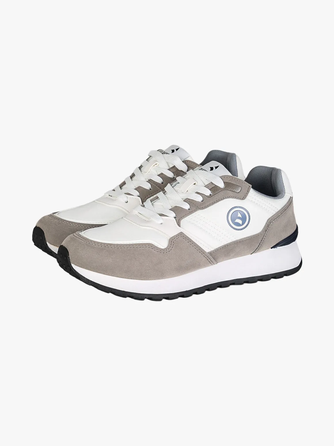Navigare Sneakers stringate da uomo con platform - grigio