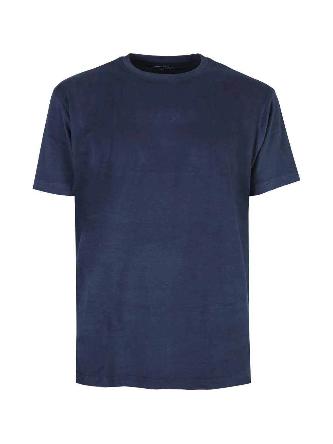 Navigare T-shirt intima da uomo girocollo in caldo cotone - blu